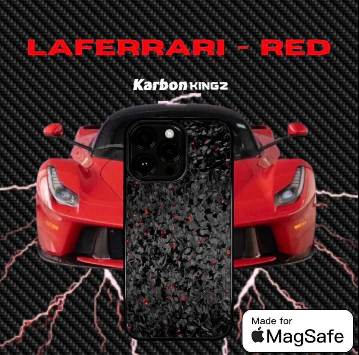 LAFERRARI RED FORGED CARBON | MAGSAFE