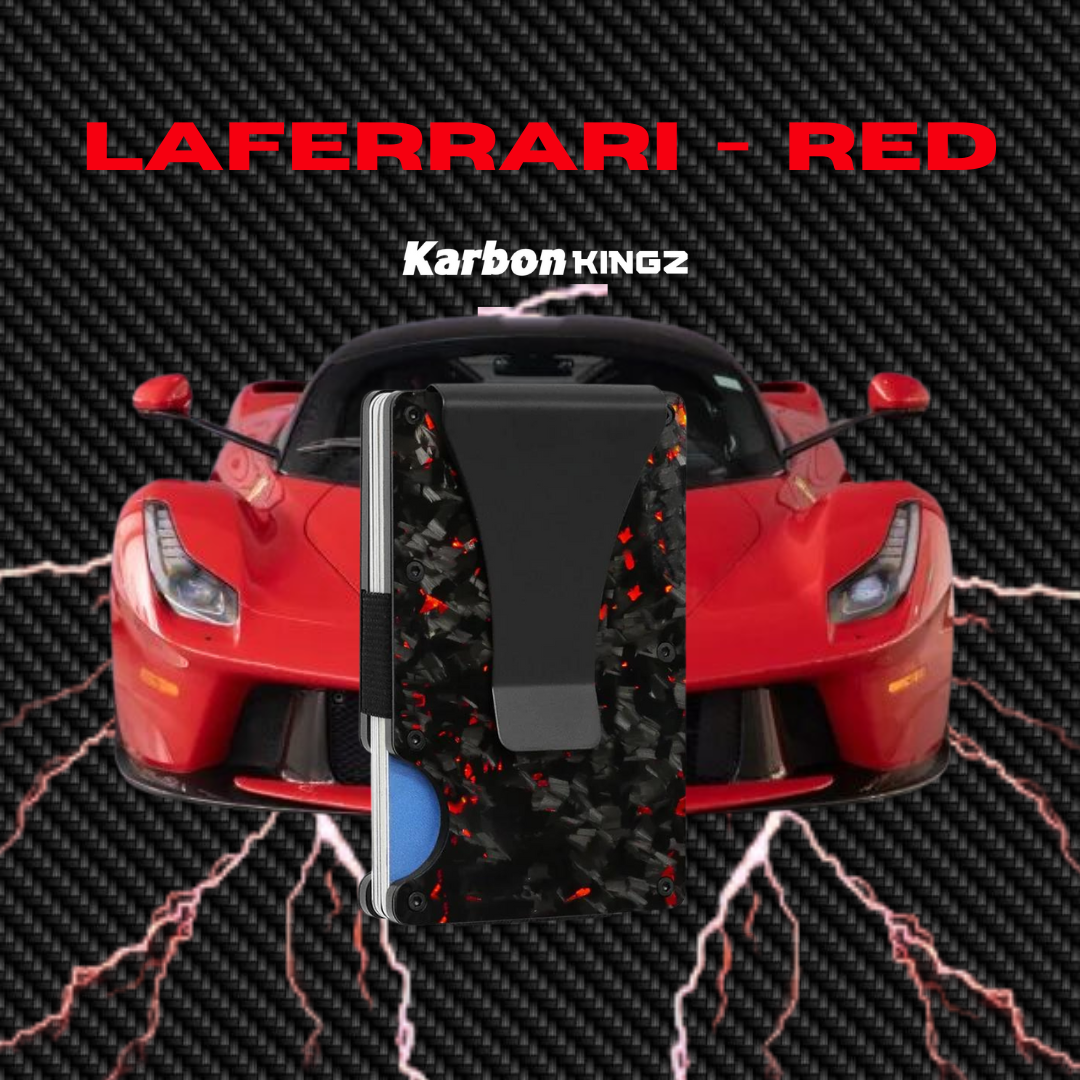 LAFERRARI RED FORGED CARBON WALLET | RFID Blocking