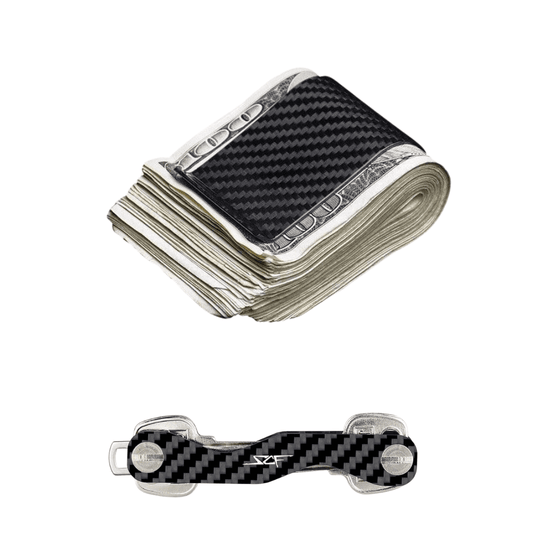 "Big Baller" Carbon Fiber Money Clip & Key Organizer