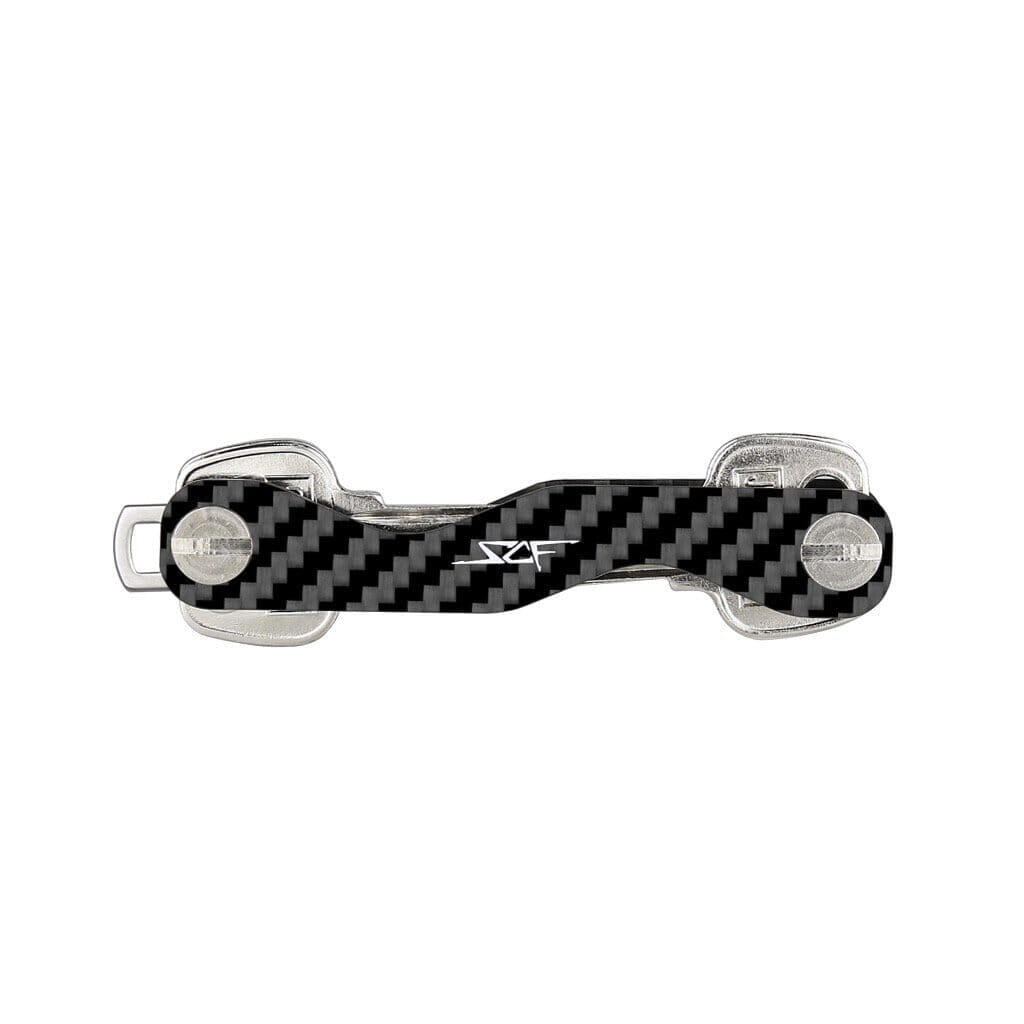 Black Carbon Fiber Money Clip & Key Organizer